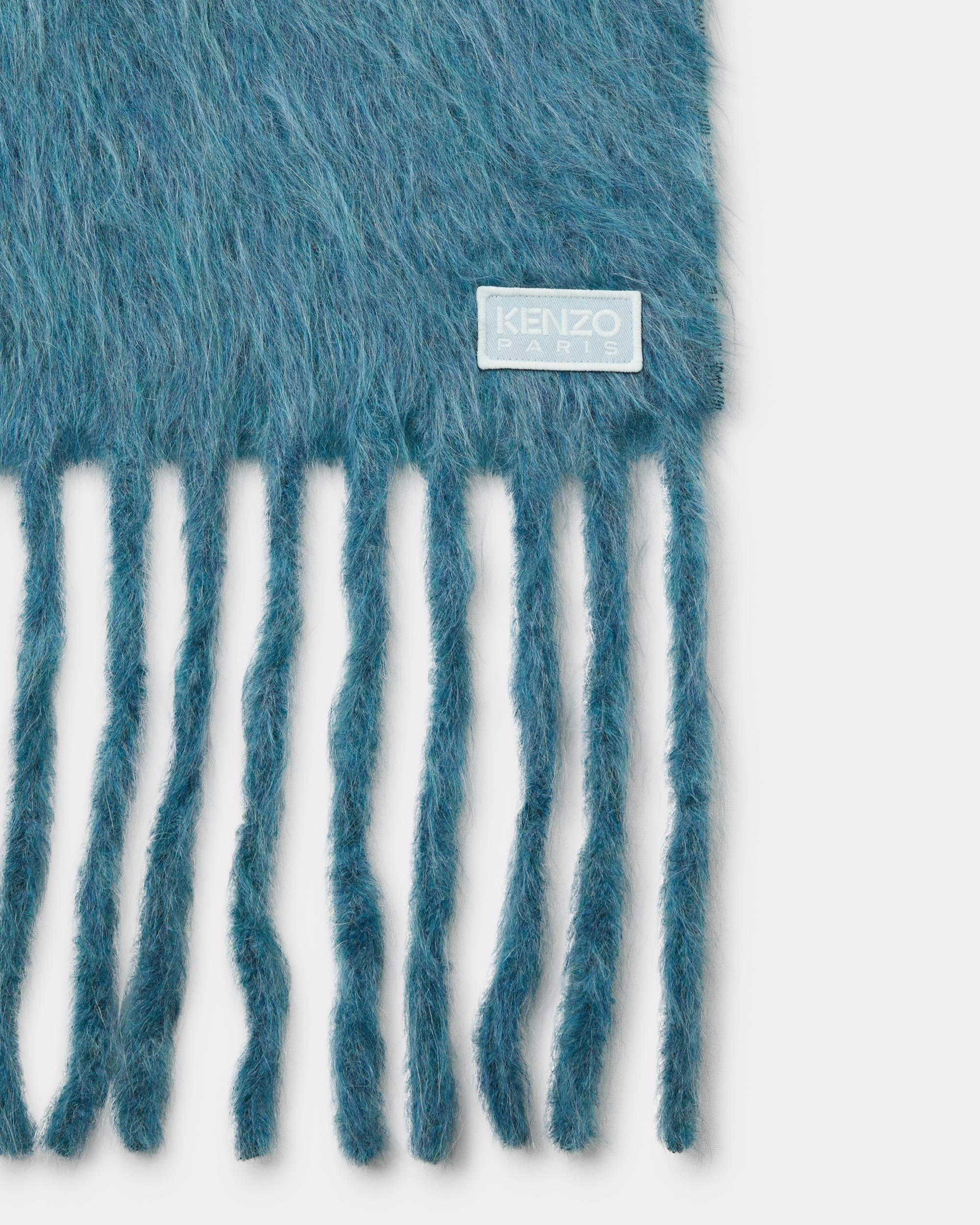 Long fringed scarf in mohair - 2
