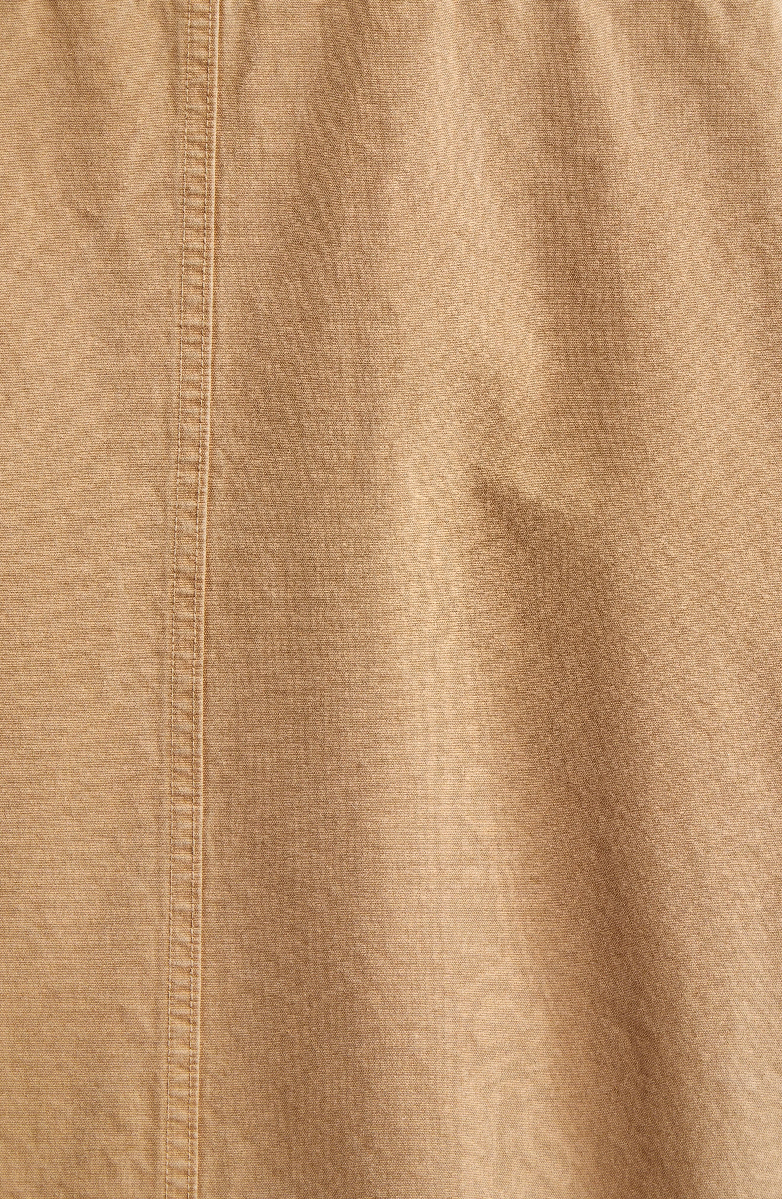 MM6 Maison Margiela Reversible Cotton Gabardine & Faux Fur Jacket in Ocre at Nordstrom - 7
