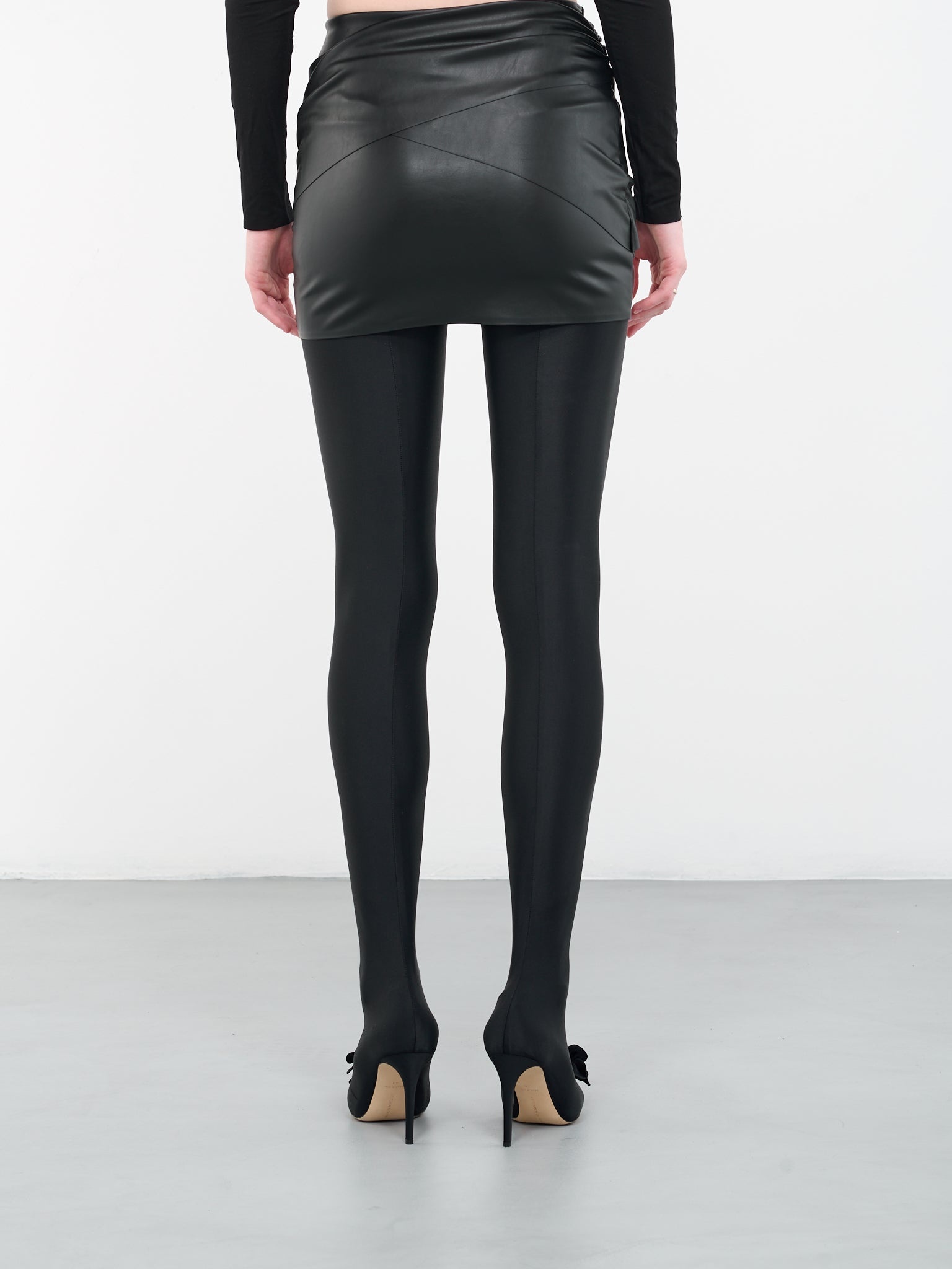 N°21 Vegan Leather Mini Skirt - 3
