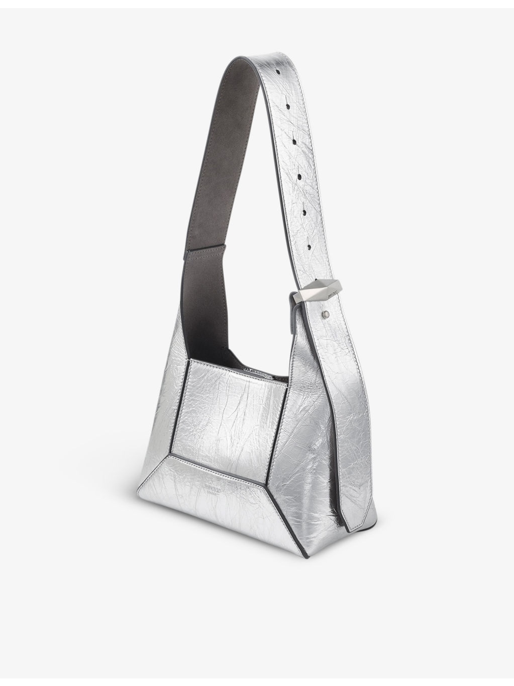 Diamond Hobo metallic-leather shoulder bag - 5