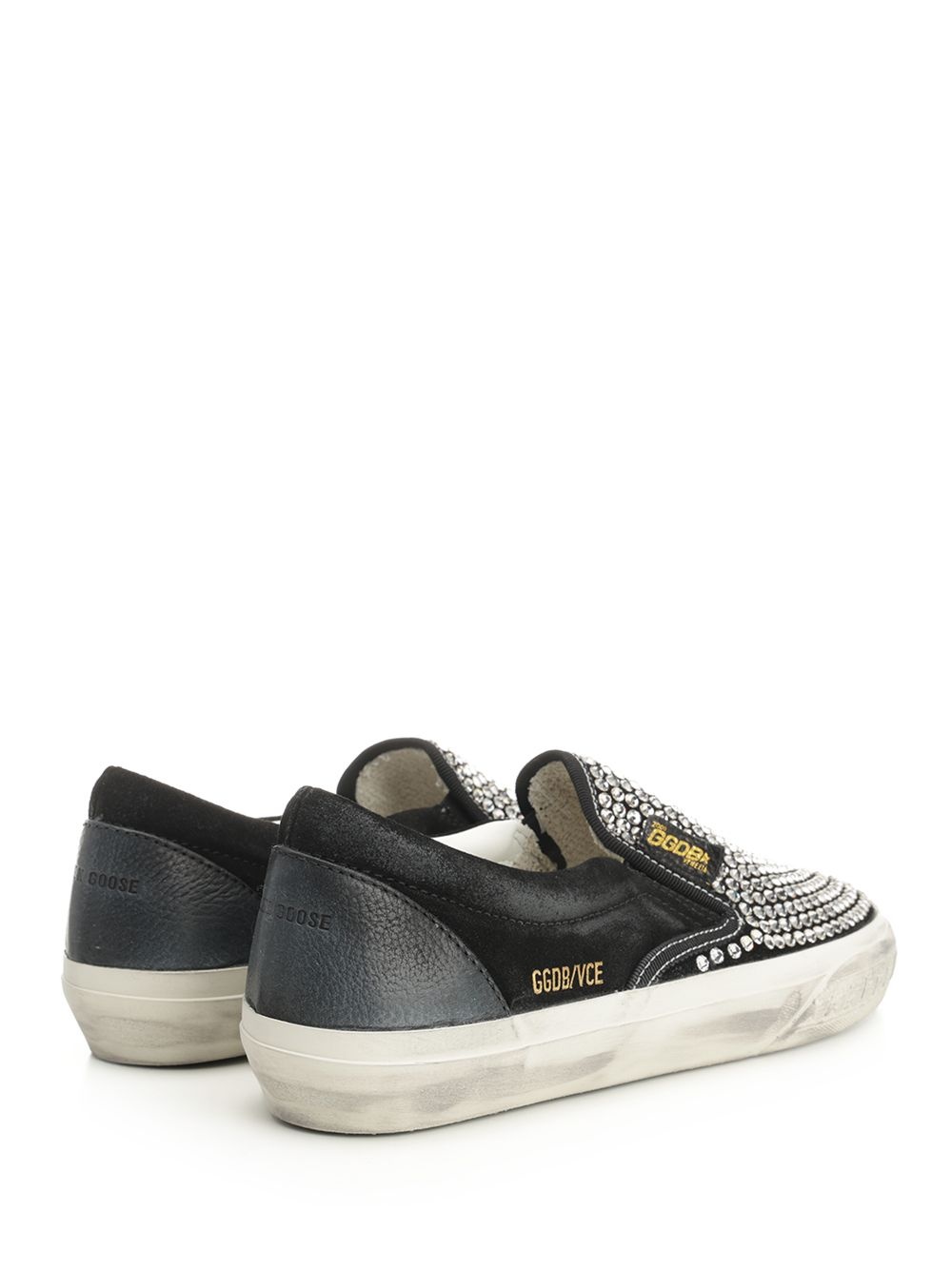 Vce Suede Upper With Hotfix Leather Spur Sneakers Black - 3