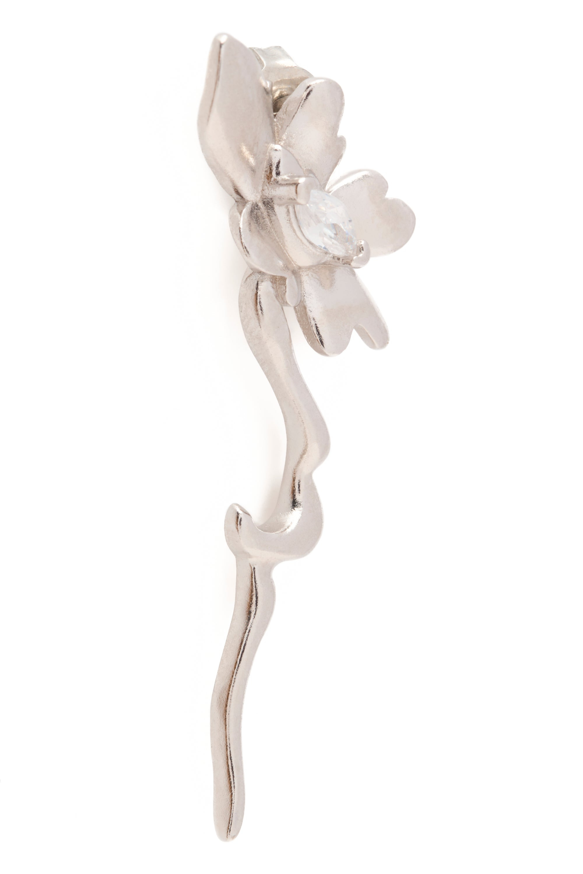 CRYSTAL CLEAR DAISY EARRINGS - 3