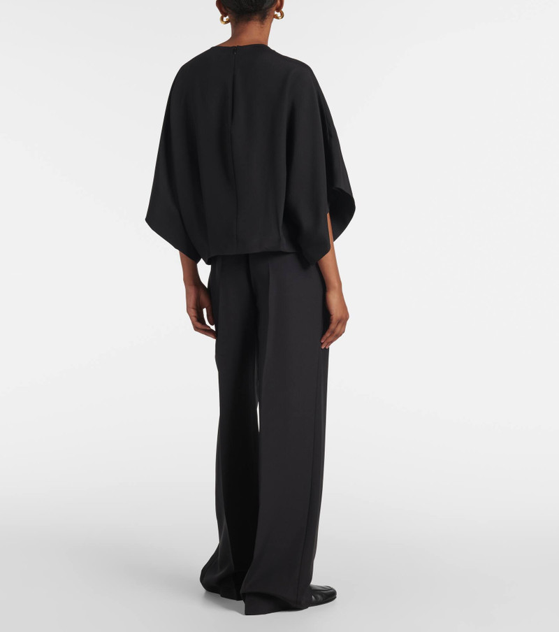 Tenley draped wool-blend crêpe 상단 3