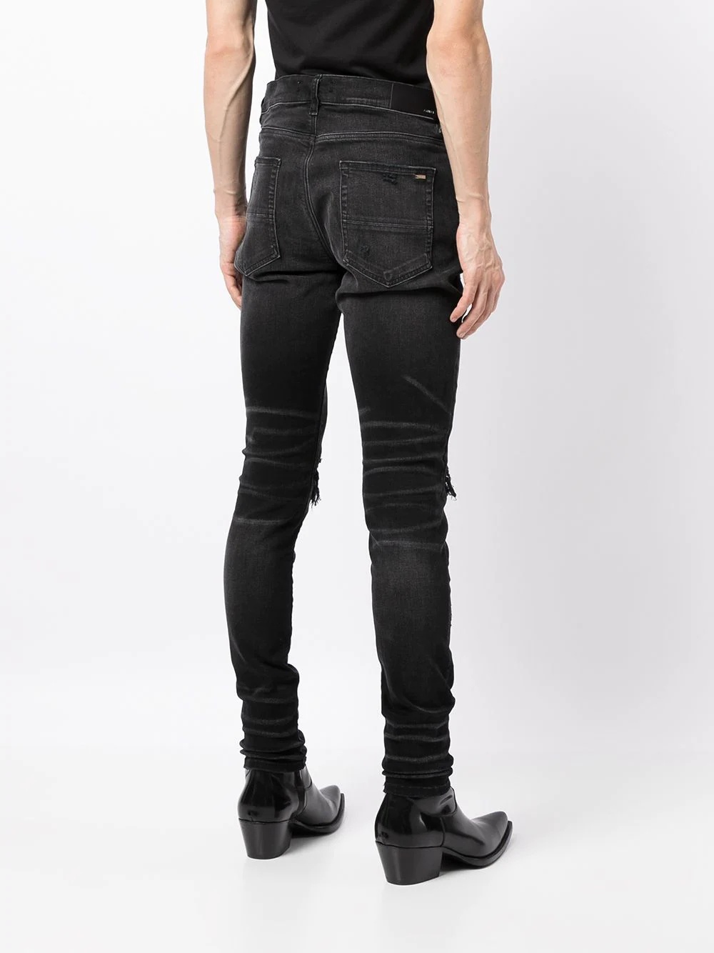 ripped-finish skinny jeans - 4