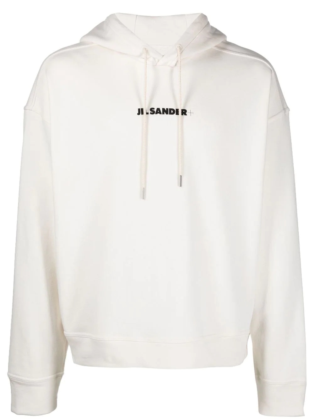 logo-print detail hoodie - 1