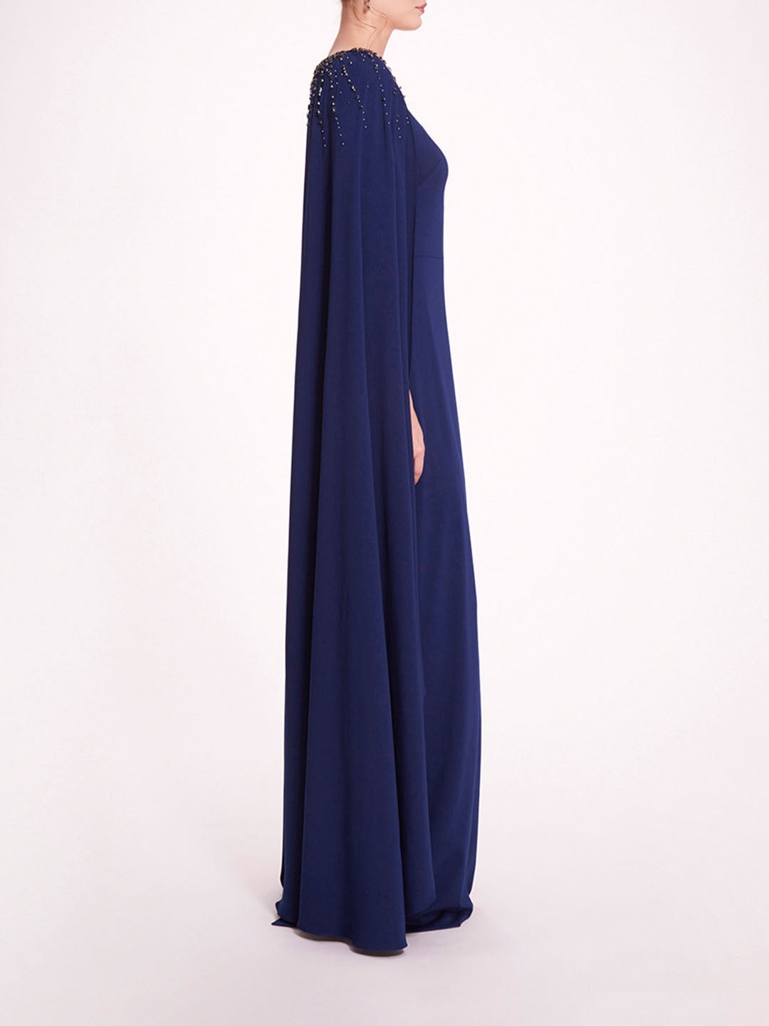 EMBELLISHED CAPE GOWN - 3