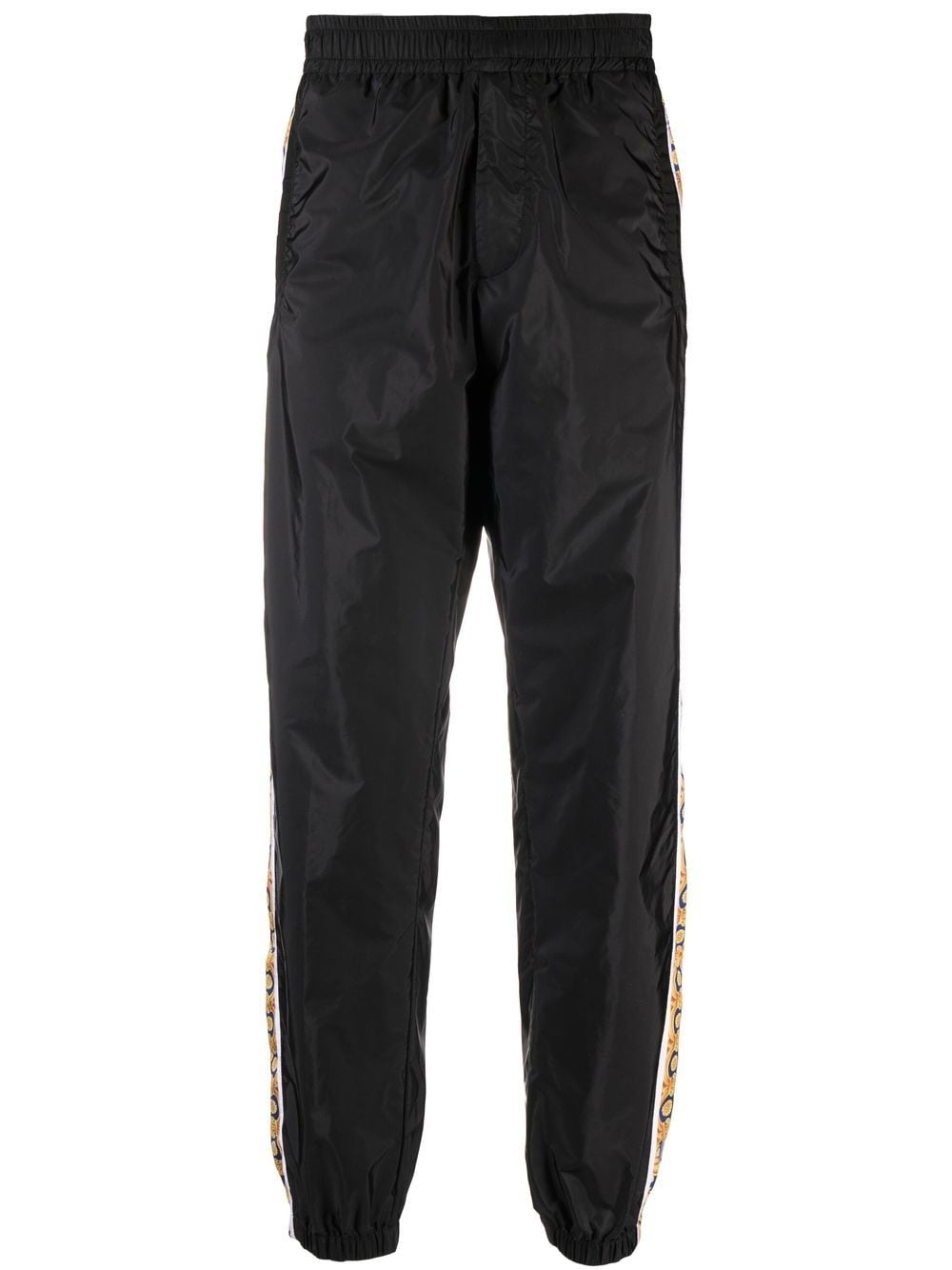 graphic-stripe taffeta track pants - 1