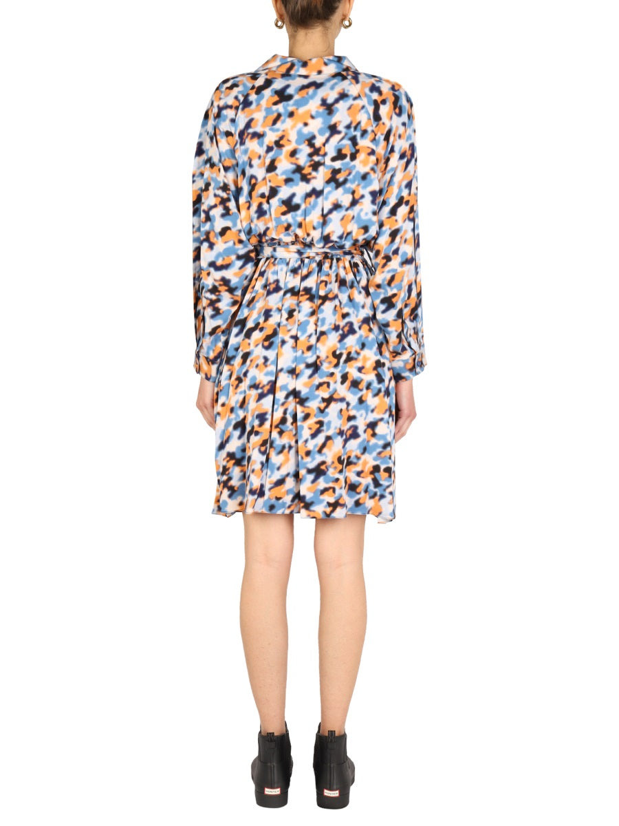 Kenzo Women "Blurred Flowers" Dress - 4