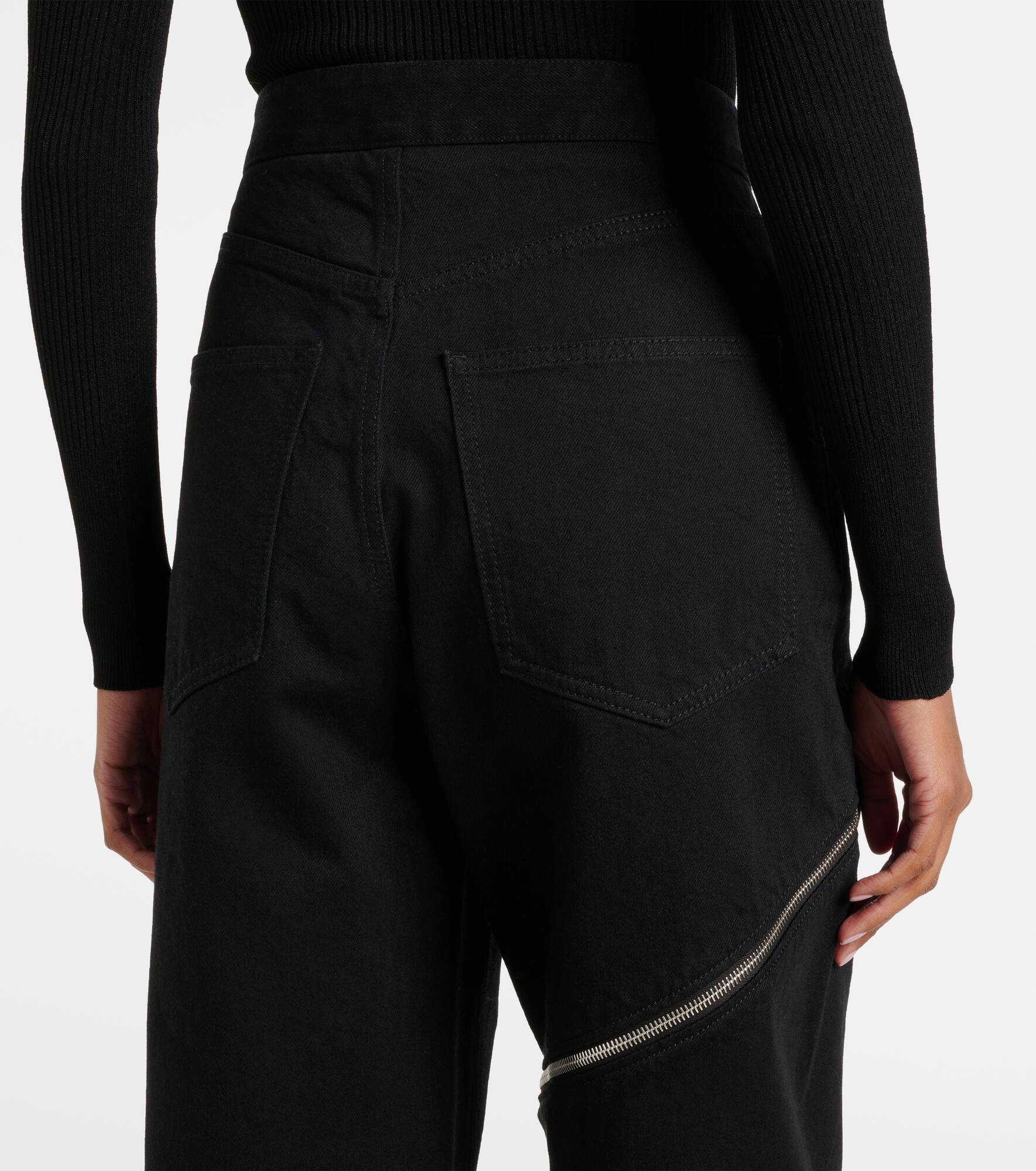 Spiral cotton wide-leg pants - 6