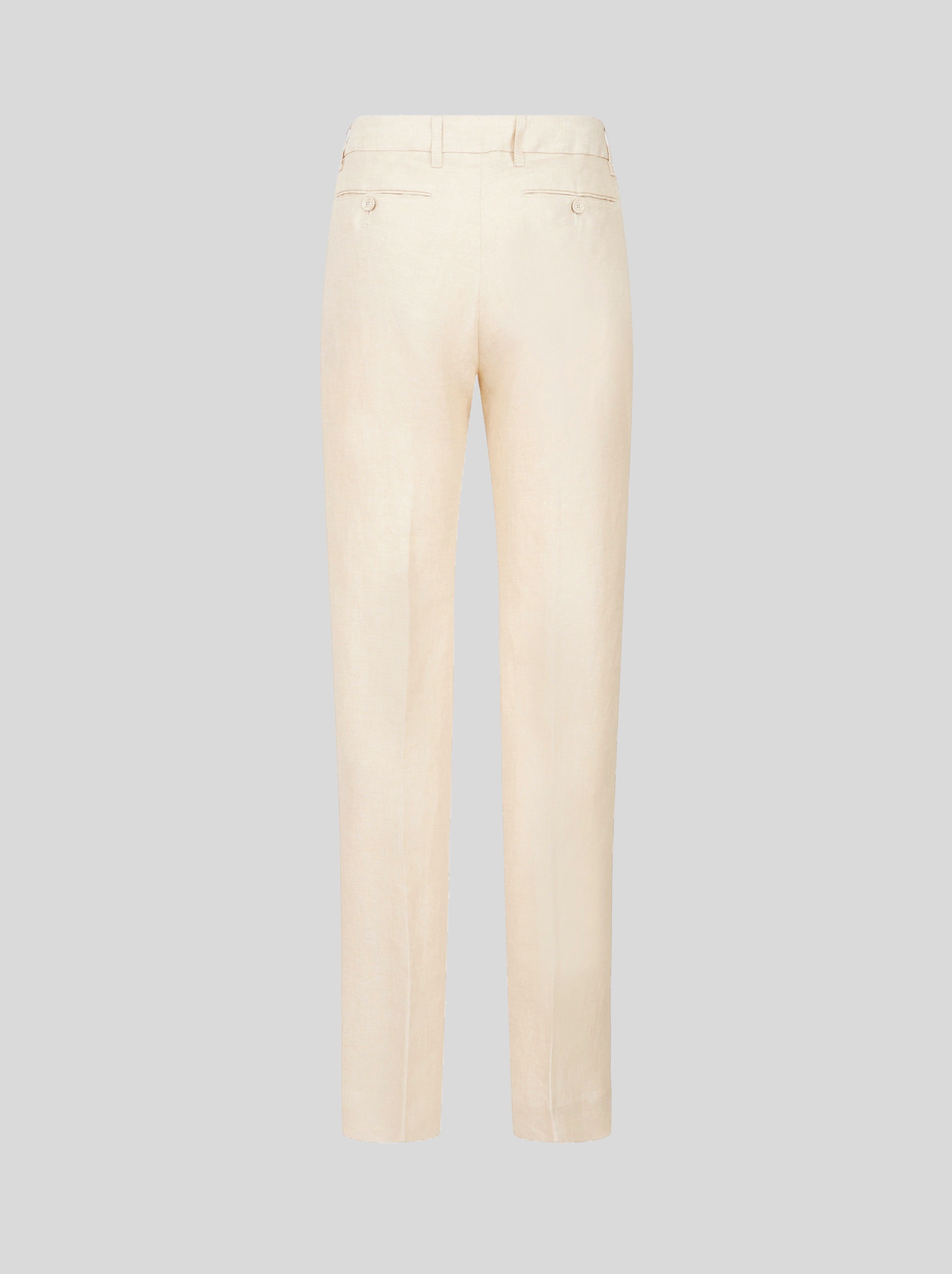 LINEN TROUSERS WITH TUCKS - 5