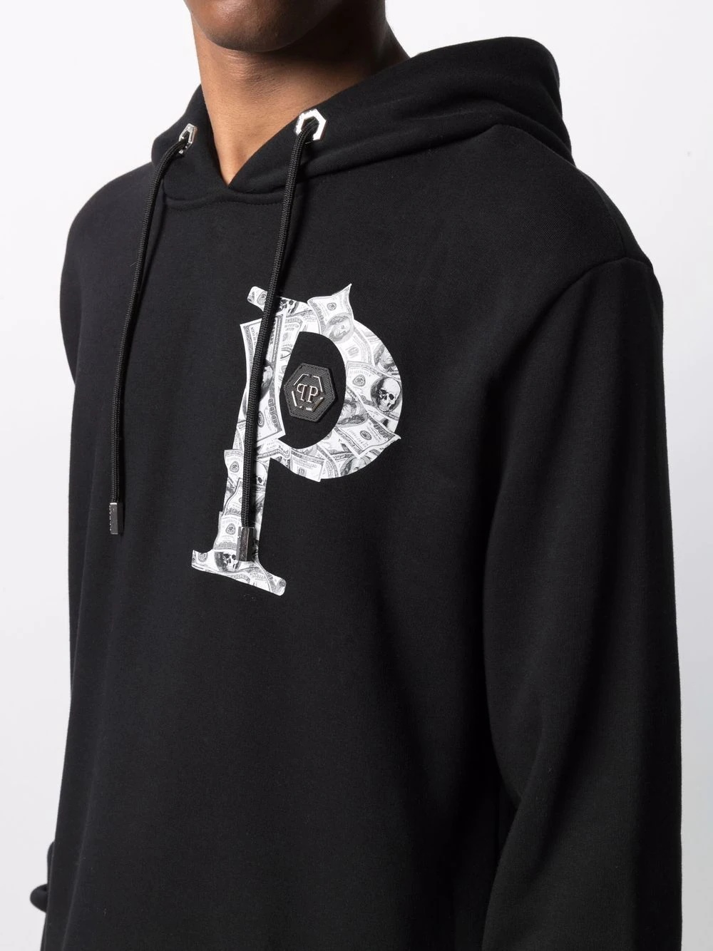 Money logo-print cotton hoodie - 5