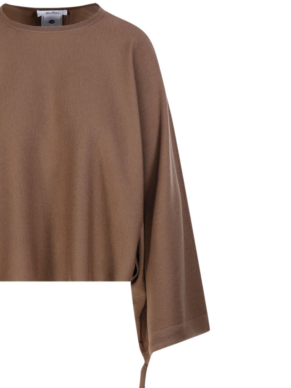 tie-detail sweatshirt - 4