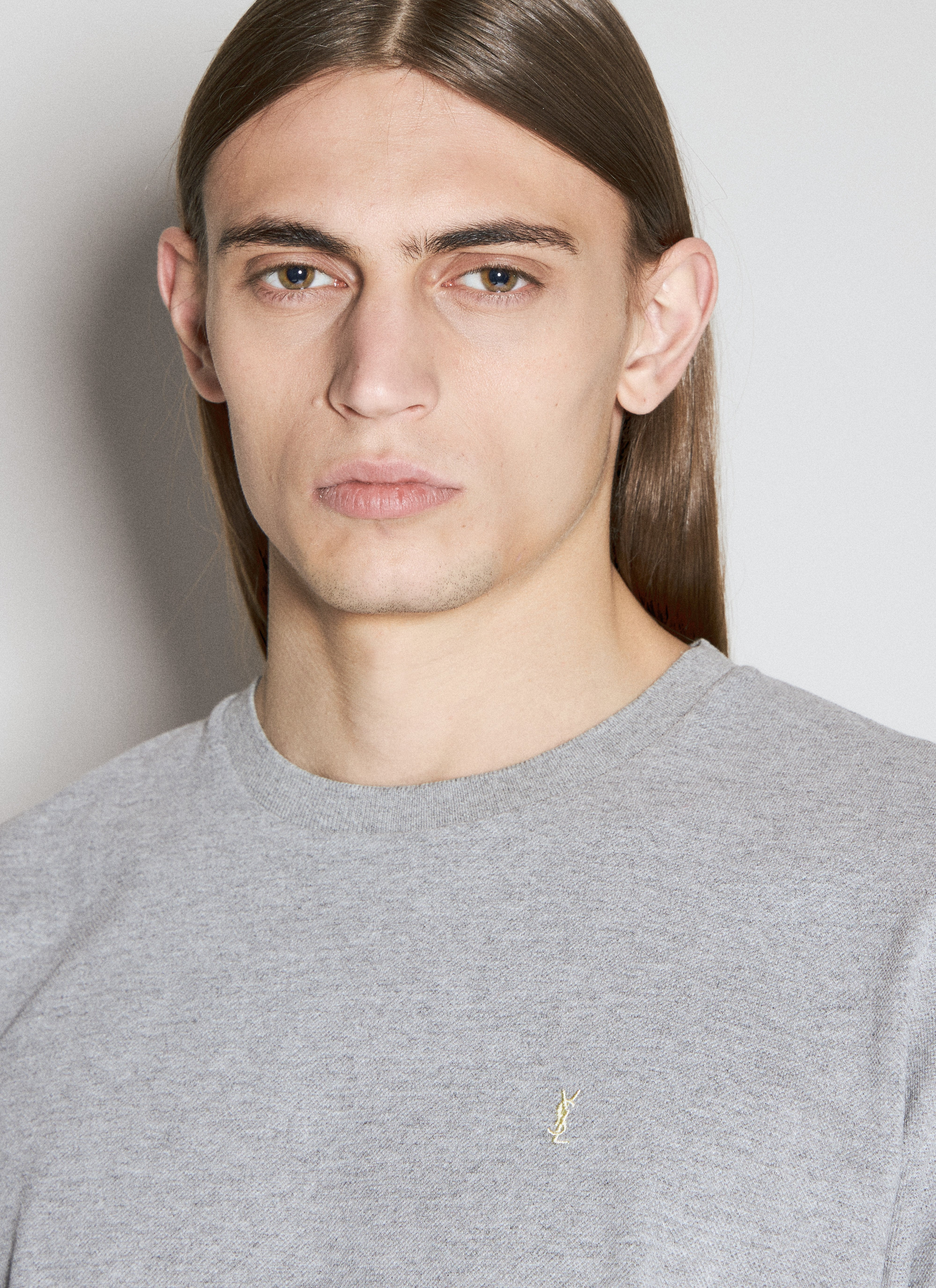 Saint Laurent Men Cassandre Piqué T-Shirt - 4