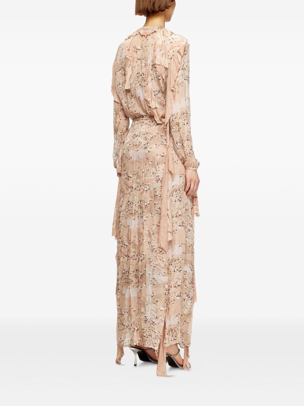 D-Azzling-R1 ruffled print maxi dress - 3