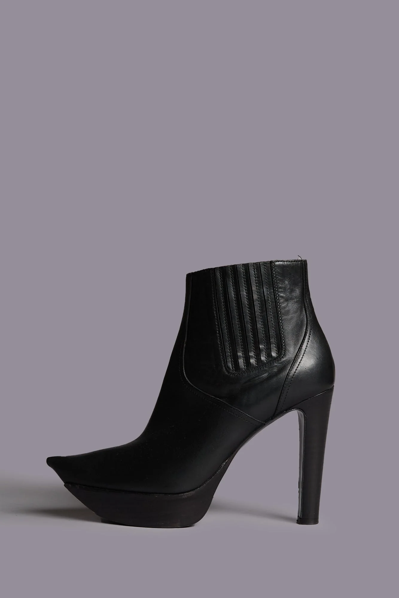 POINTY TOE PLATFORM HEELED BOOT - 1