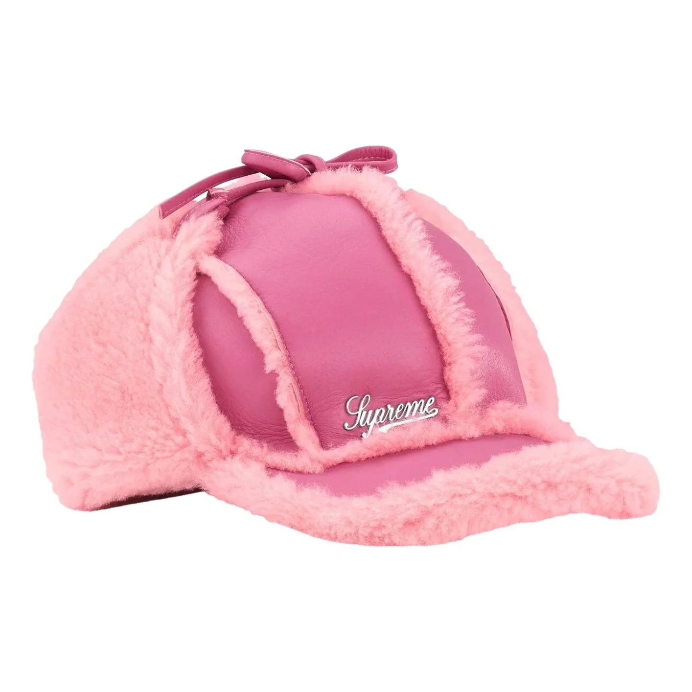 Supreme FW25 Shearling Lined Earflap Cap 'Pink' SUP-FW25-1100-PNK - 1