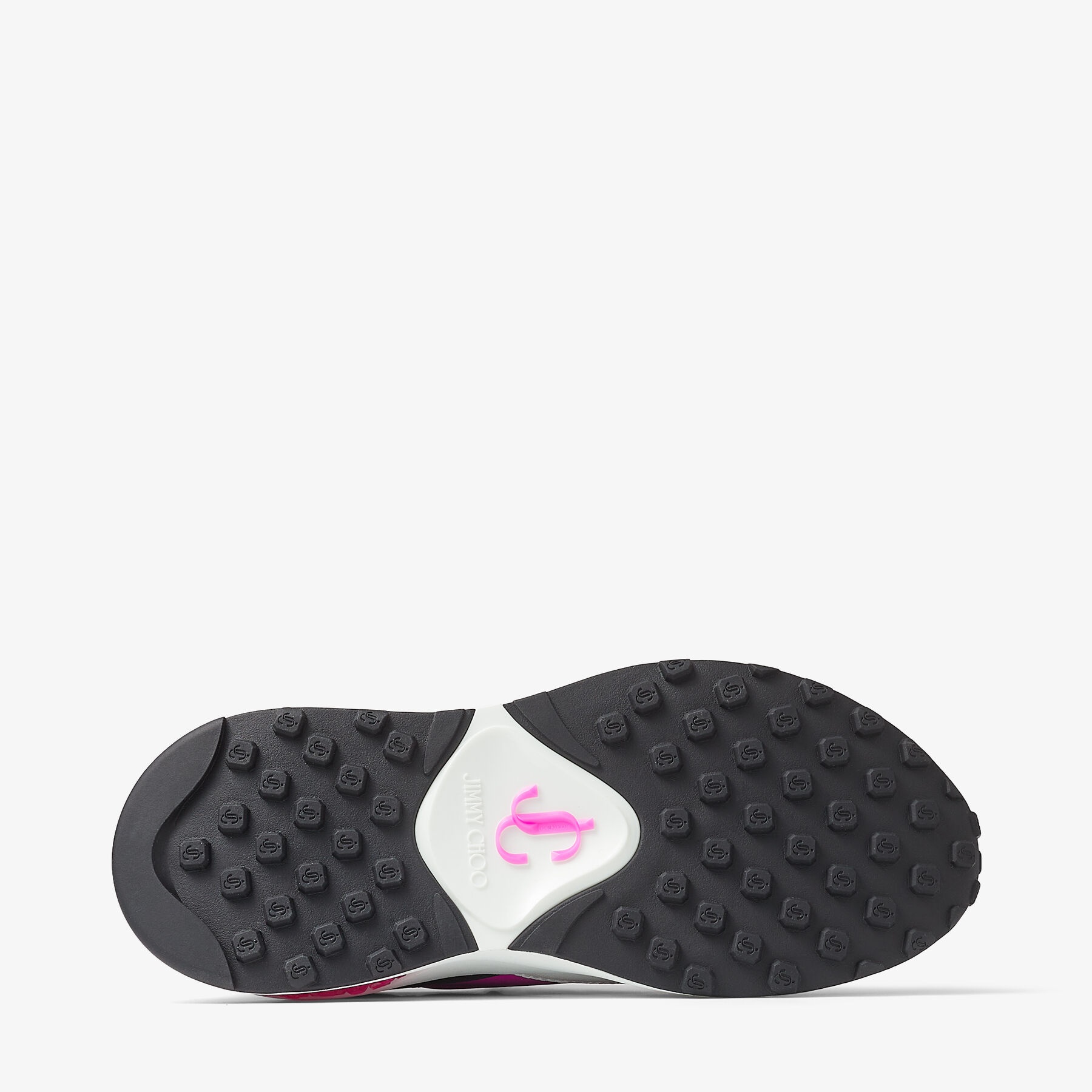 Memphis/F
Fuchsia Neoprene and Leather Low-Top Trainers - 4
