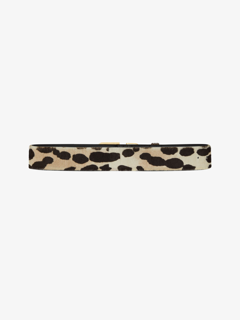 Givenchy VOYOU BELT IN LEATHER WITH LEOPARD PRINT outlook