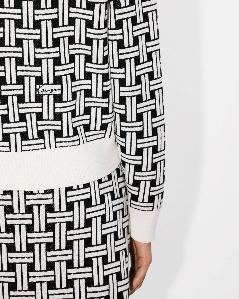 'KENZO Weave' embroidered cardigan 6