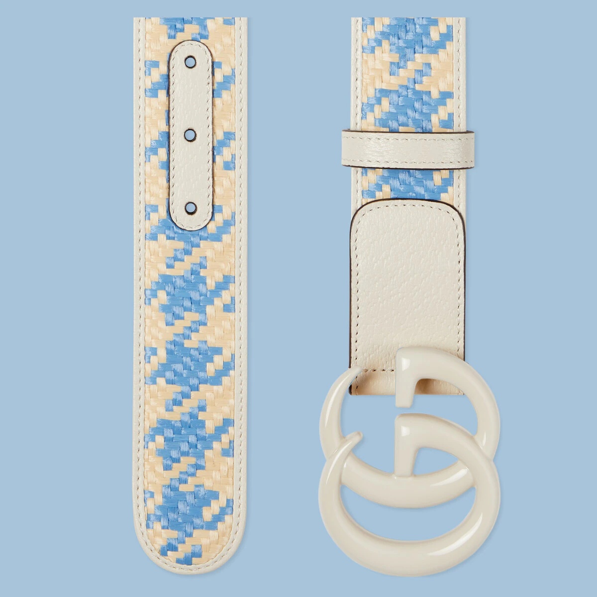 GG Marmont houndstooth wide belt - 2