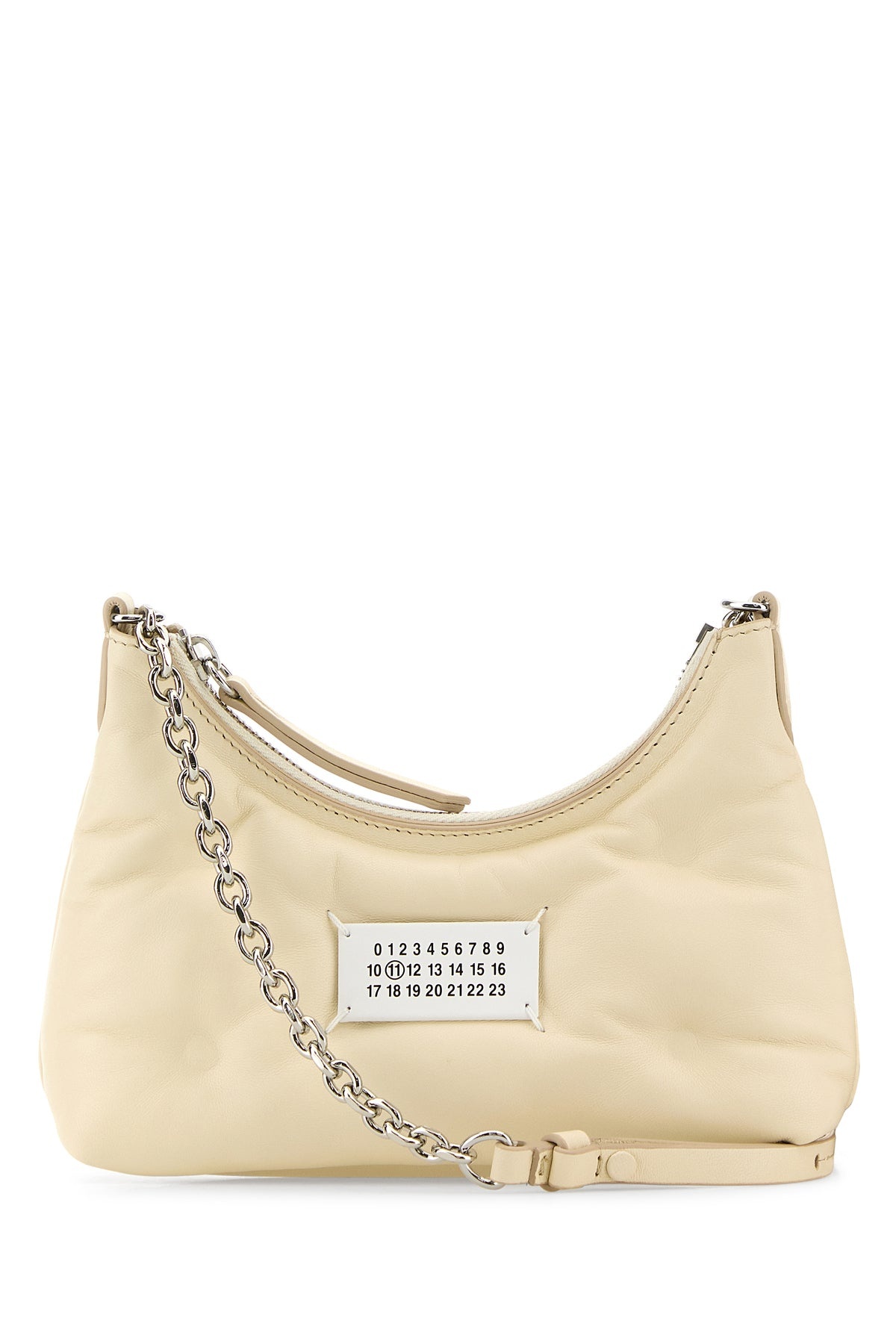 Ivory nappa leather micro Glam Slam Hobo shoulder bag - 1