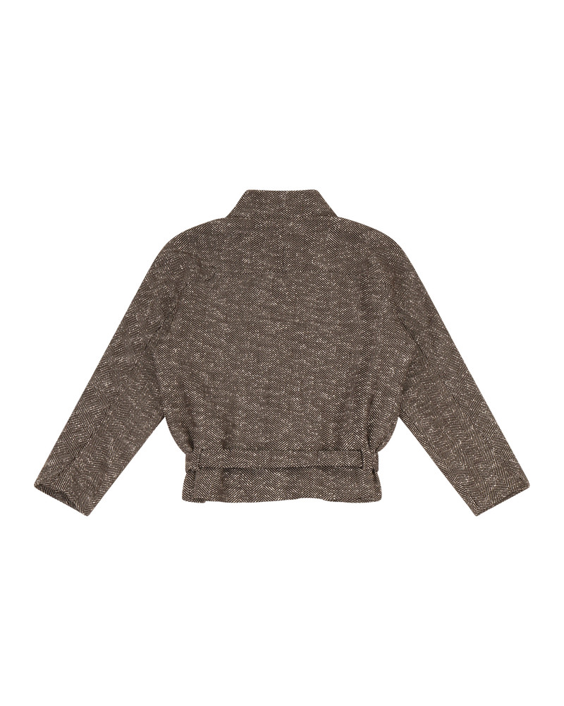 CONTRAST AVIATOR JACKET BRINDLE 6