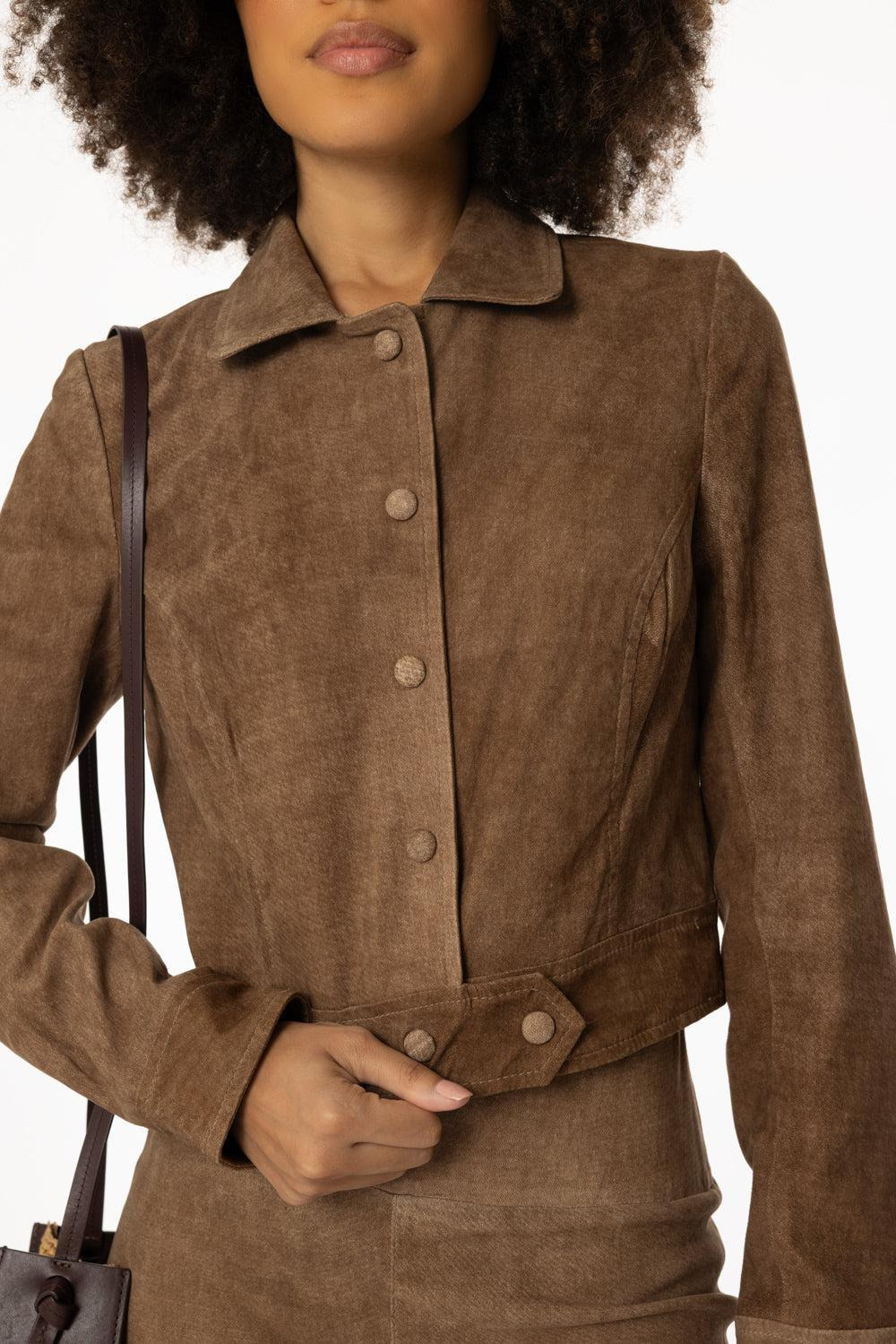 Cropped Trench Jacket - 4
