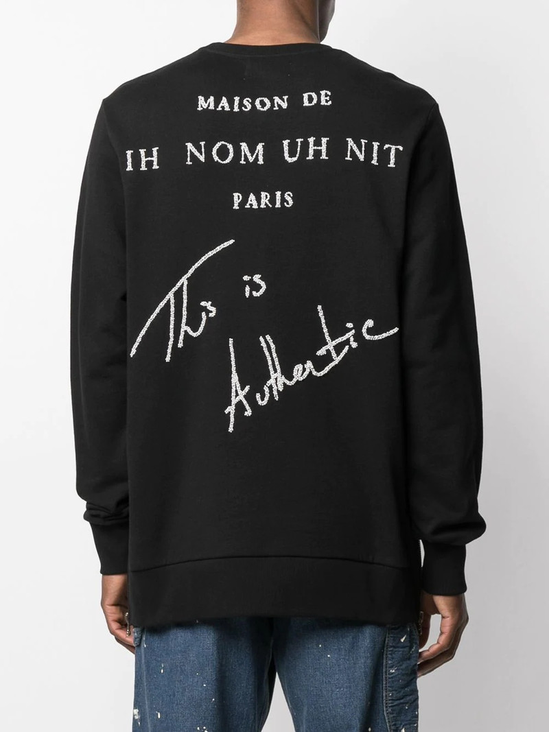 embroidered side-zip 스웨터 4