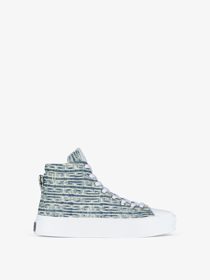 CITY HIGH-TOP SNEAKERS IN 4G JACQUARD 1
