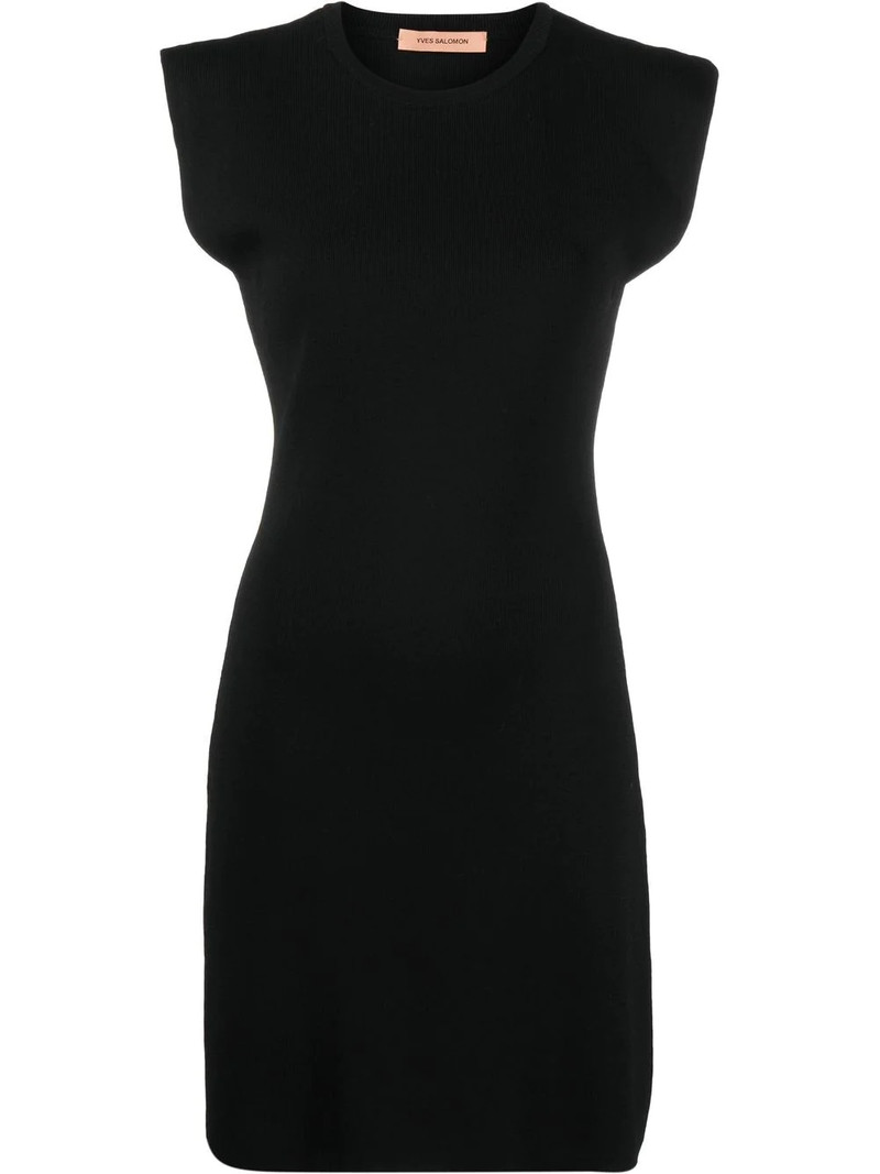 fine-ribbed sleeveless mini dress 1