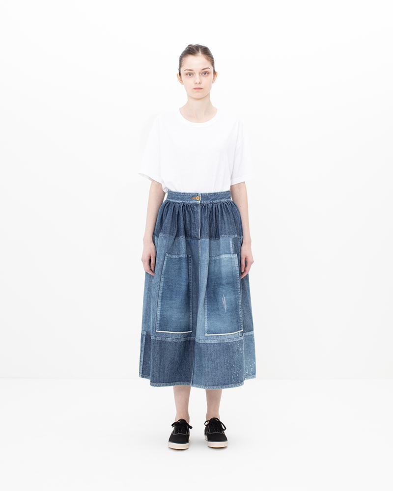 SS ELEVATION SKIRT P.W. DMGD W - 3