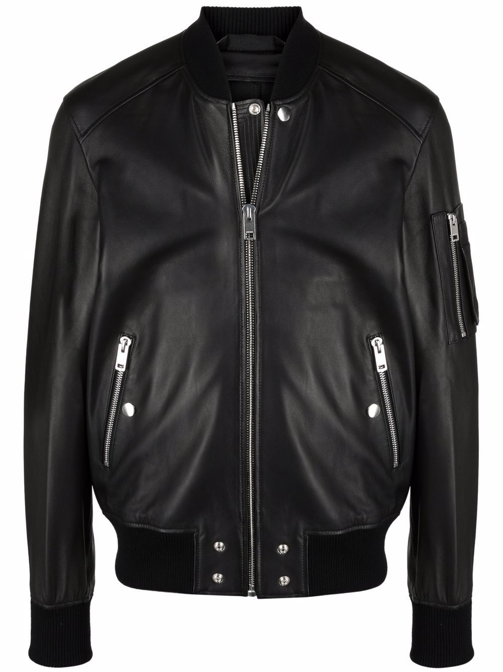 zip pocket bomber jacket - 1