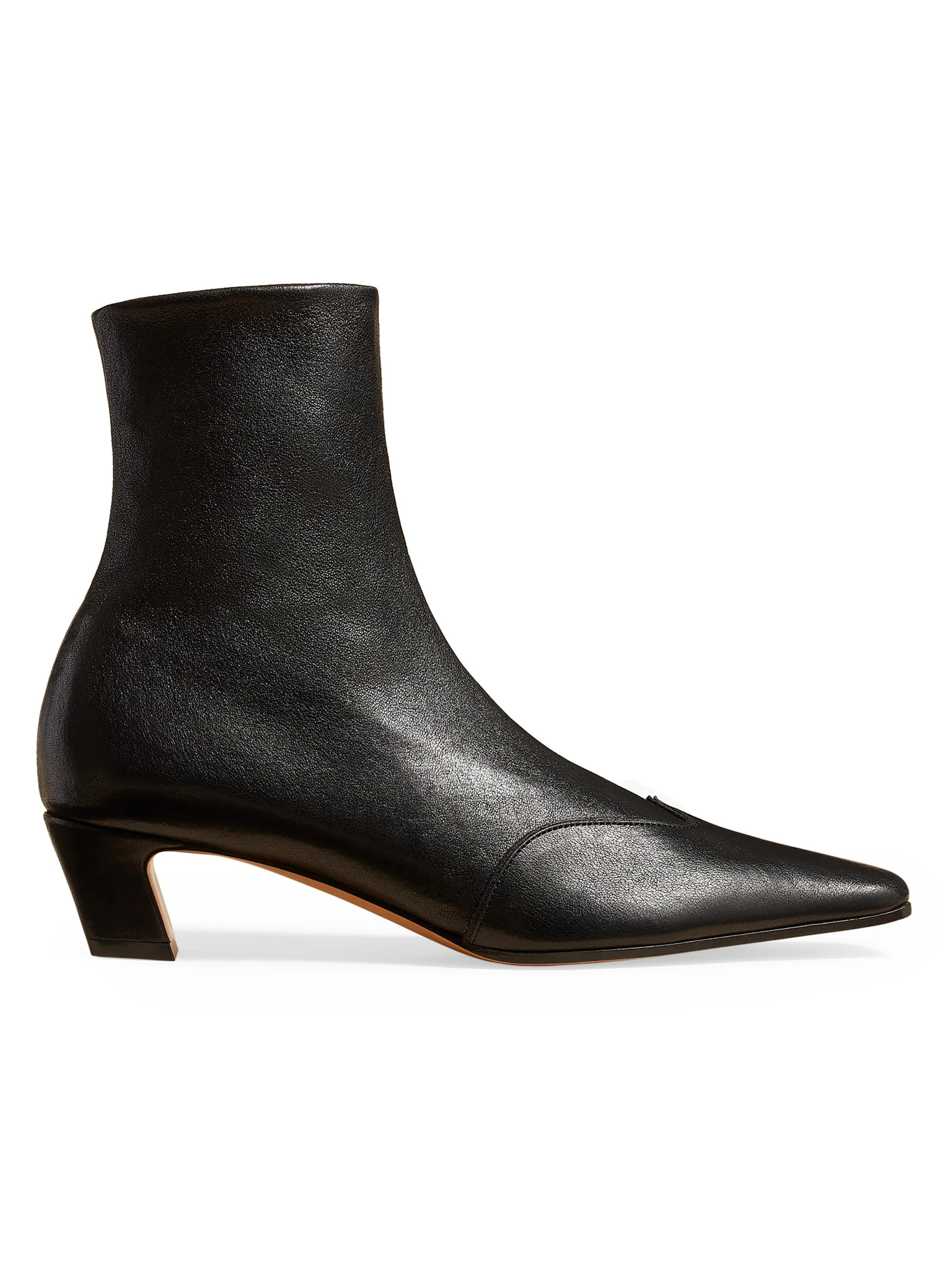Women's Nevada 40MM Leather Ankle Boots - Black - 1