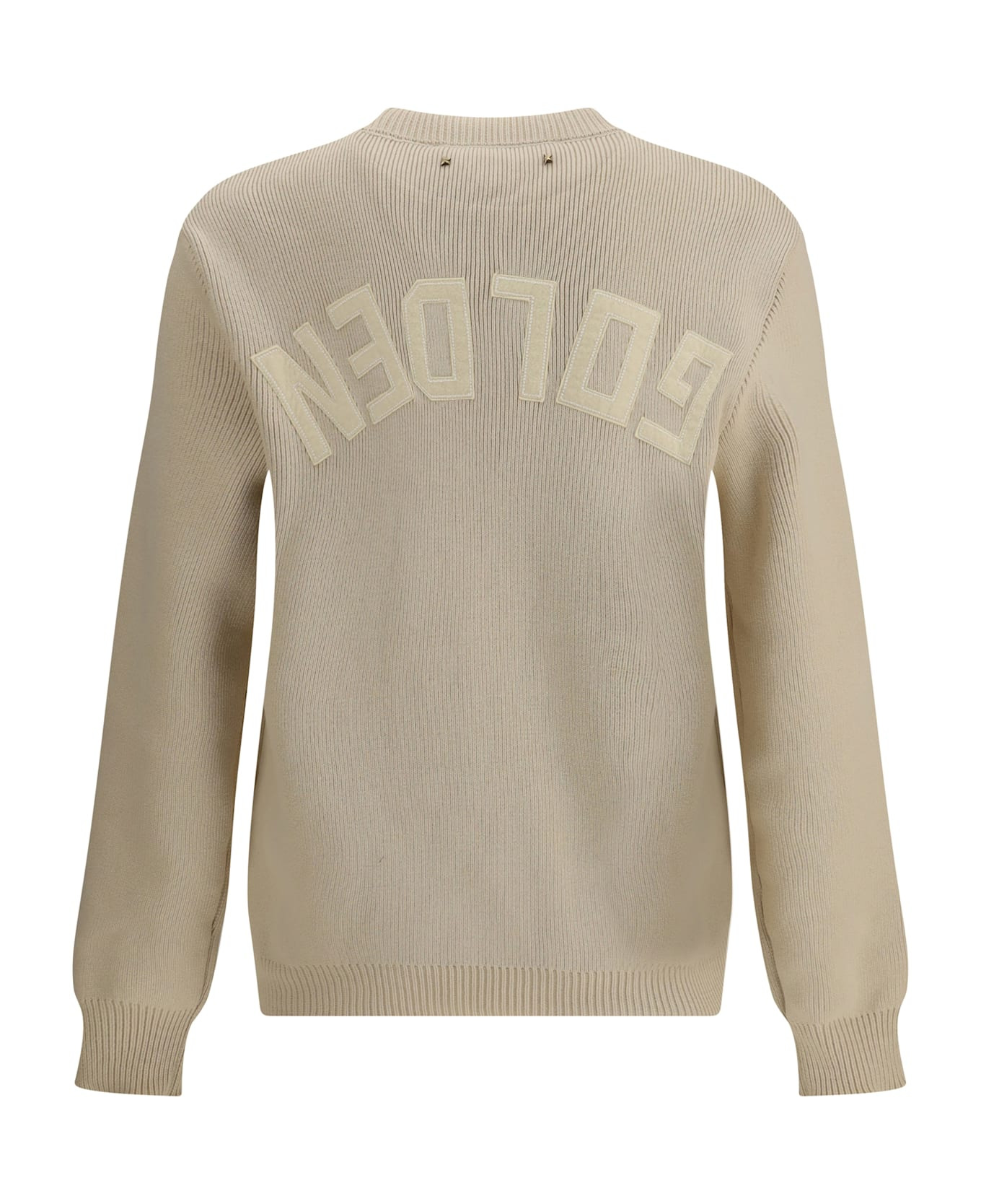 Beige Ribbed-knit Sweater - 2