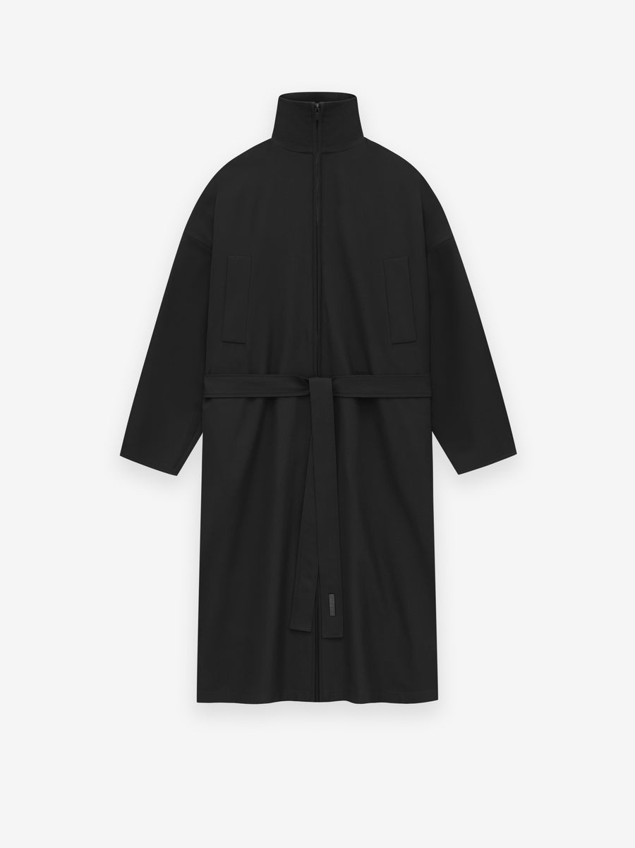 Wool High Neck Trench - 3