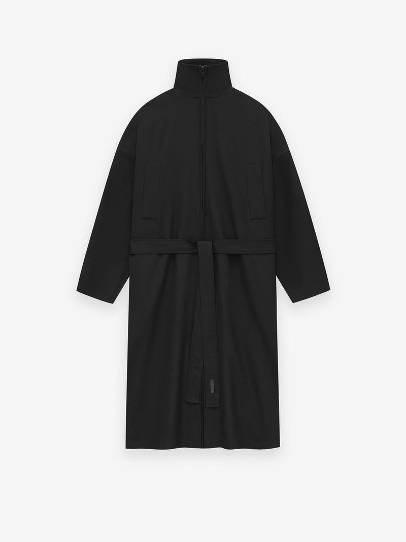 Wool High Neck Trench 3