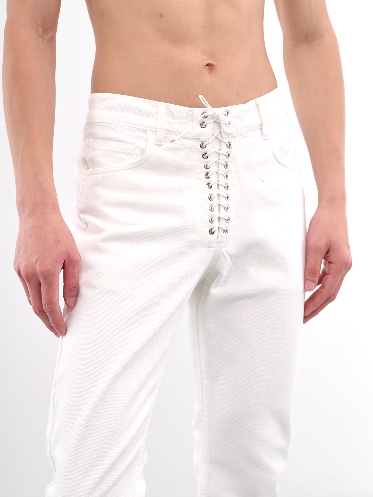 Lace-Up Jeans - 5