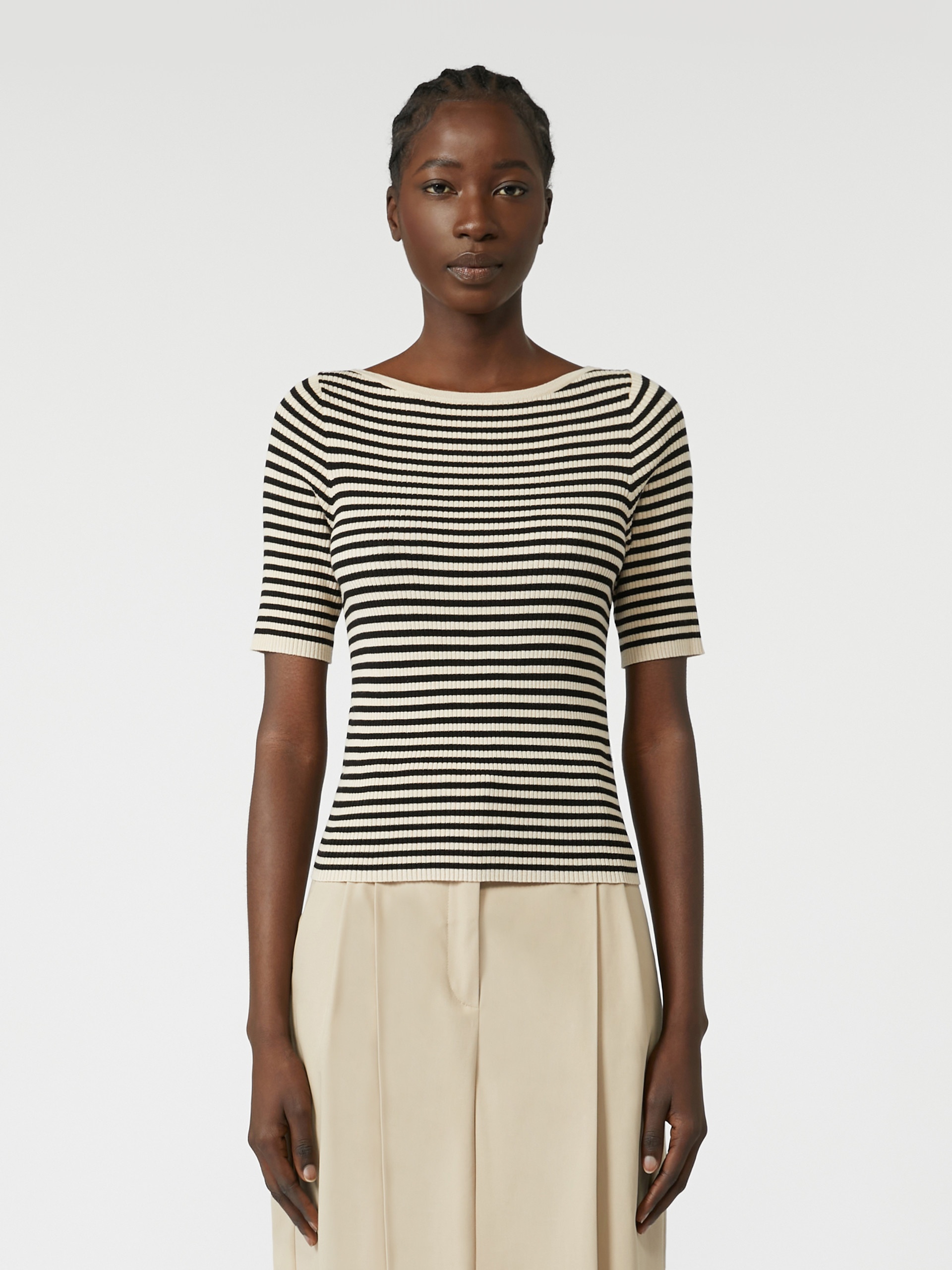 WASER Slim-fit stretch viscose T-shirt - 3