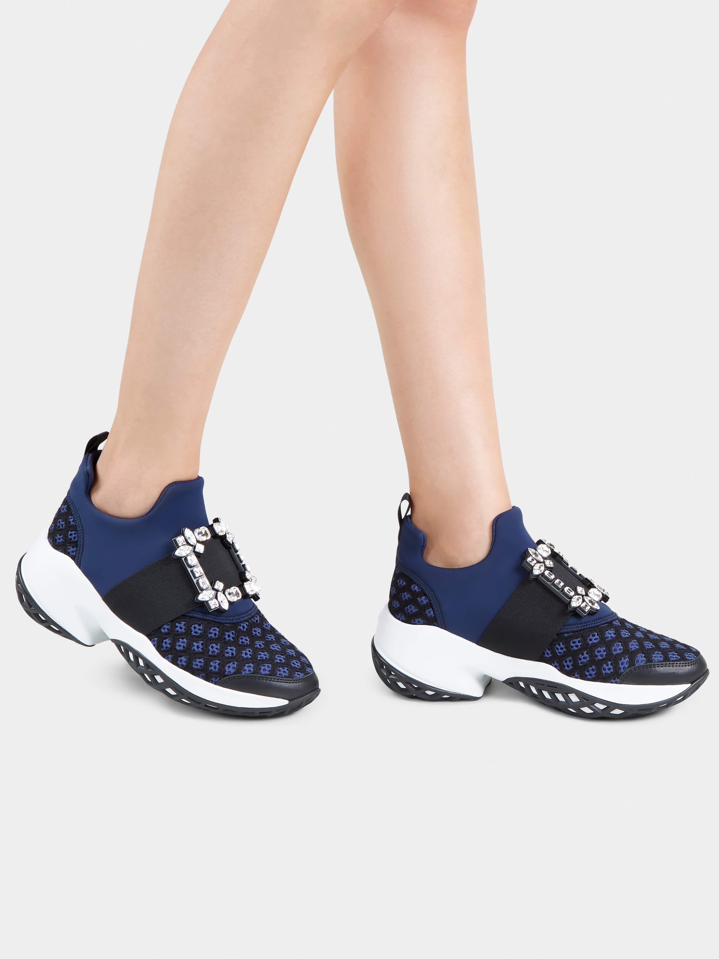 Viv' Run Strass Buckle Sneakers in Technical Fabrics - 8