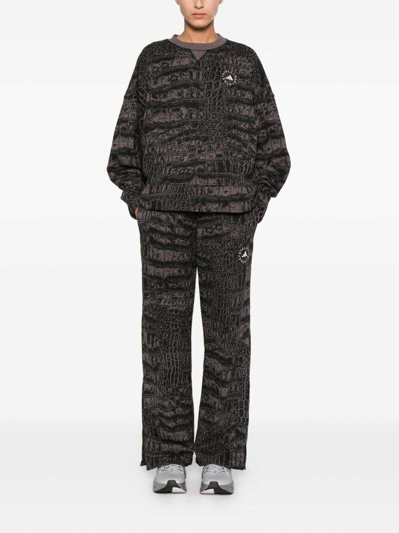 adidas crocodile-print long-sleeve sweatshirt outlook