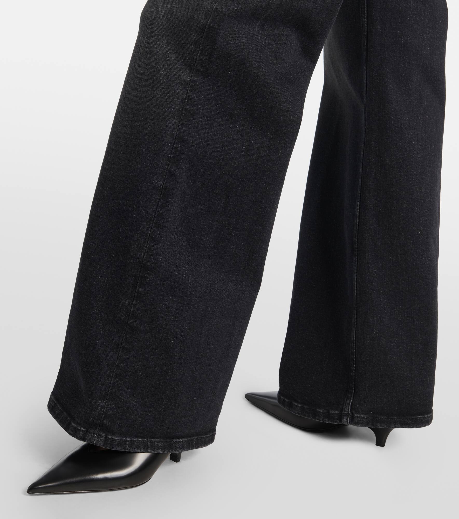 Mid-rise wide-leg jeans - 5