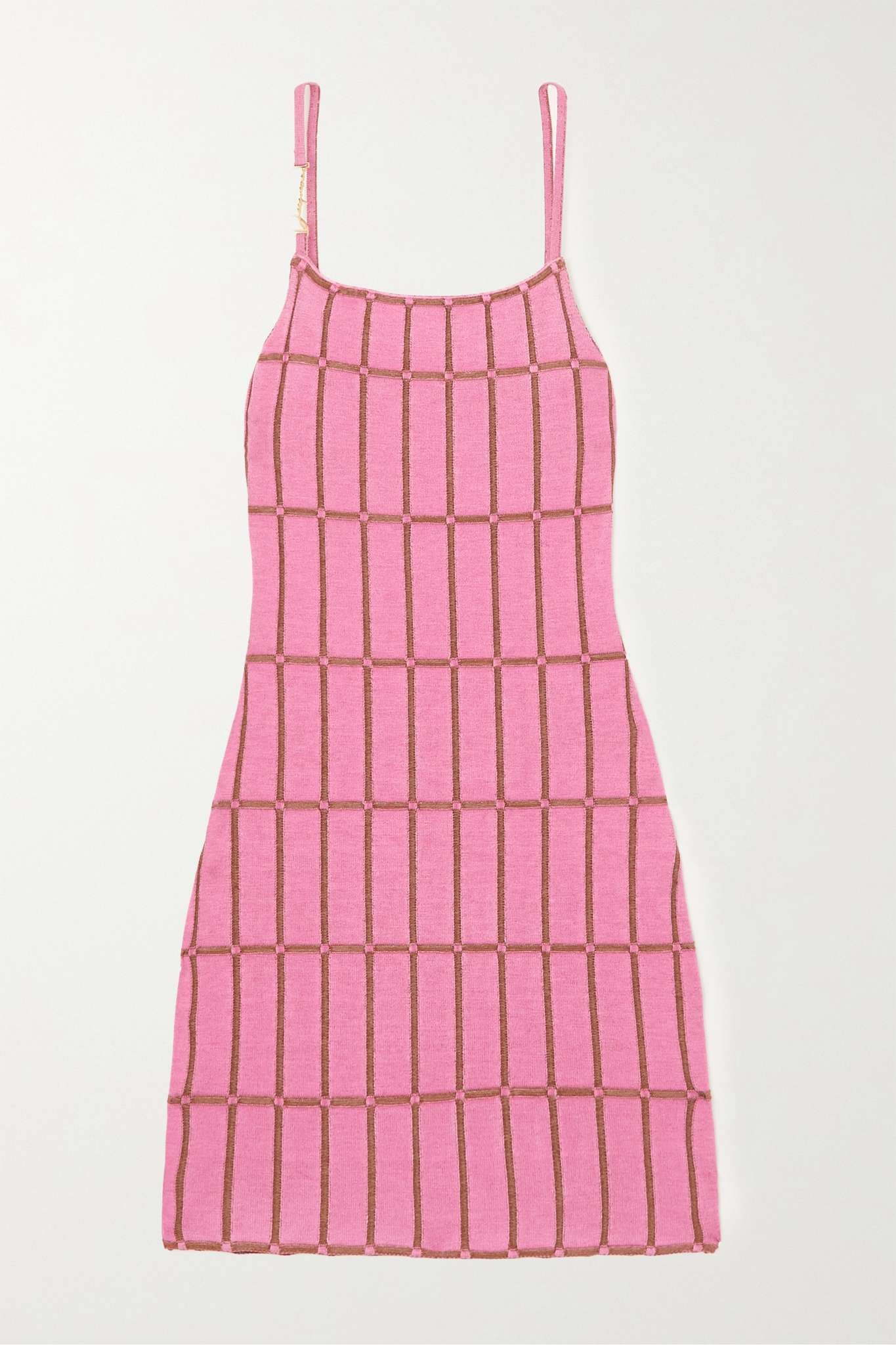 Malha embellished jacquard-knit mini dress - 1