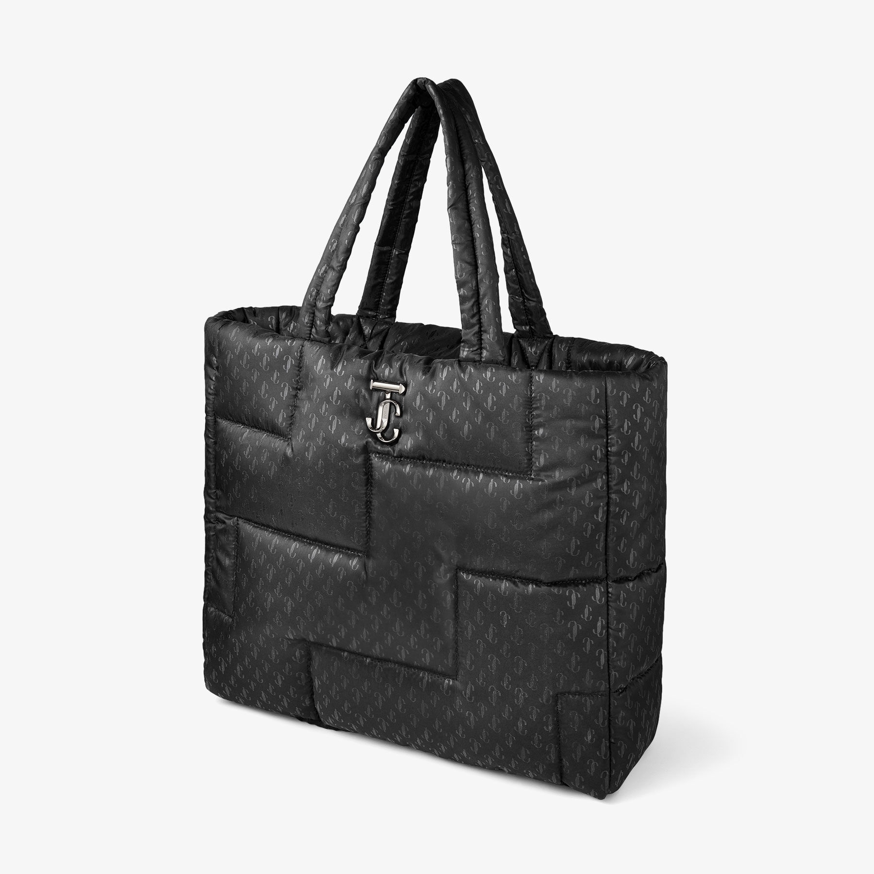 Laya Soft Tote
Black Nylon Soft Tote with JC Emblem - 2