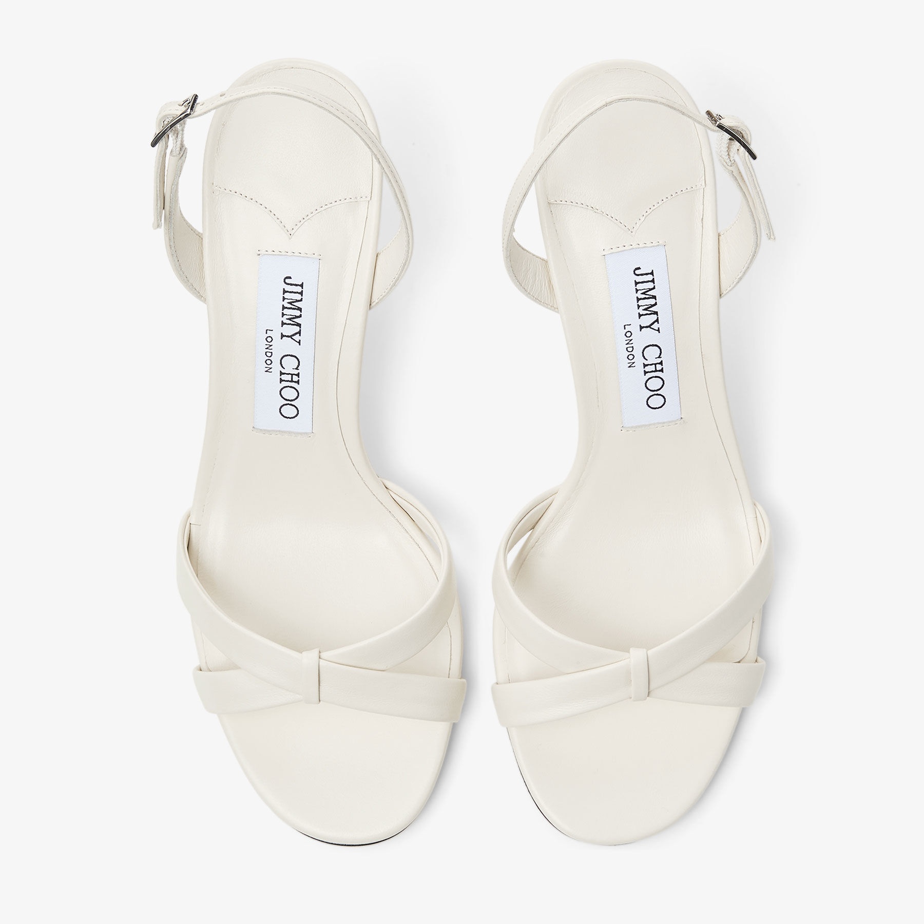 Elsy 70
Latte Nappa Leather Crossover Slingback - 5
