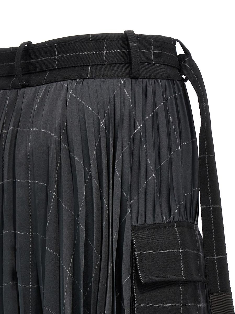 Sacai 'Windowpane' Skirt - 4