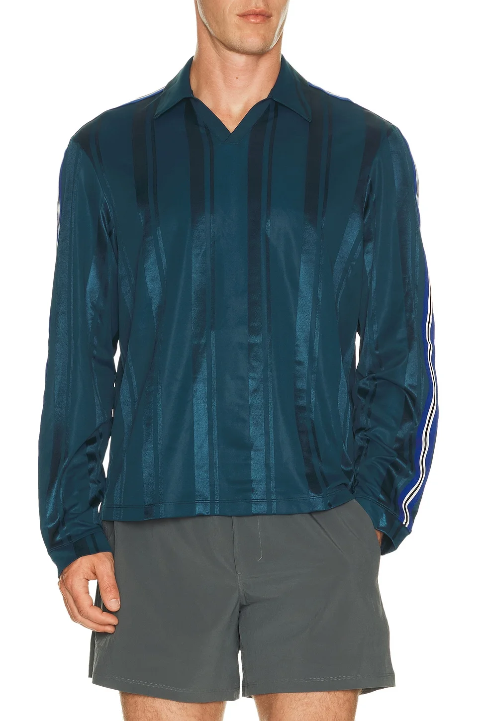 Knit Stripe Rugby Shirt - 1