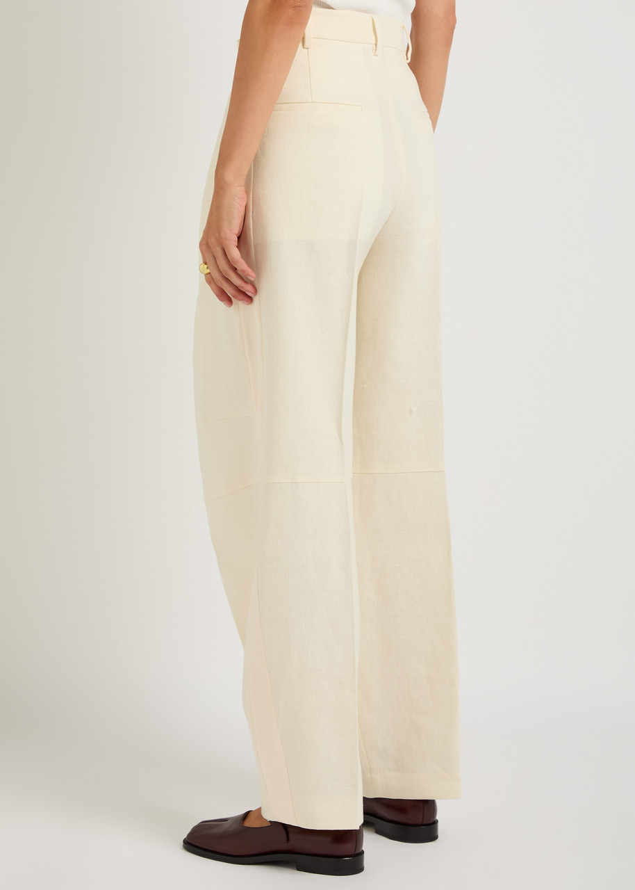 Armarium Ariele Barrel-leg Stretch-linen Trousers - 3