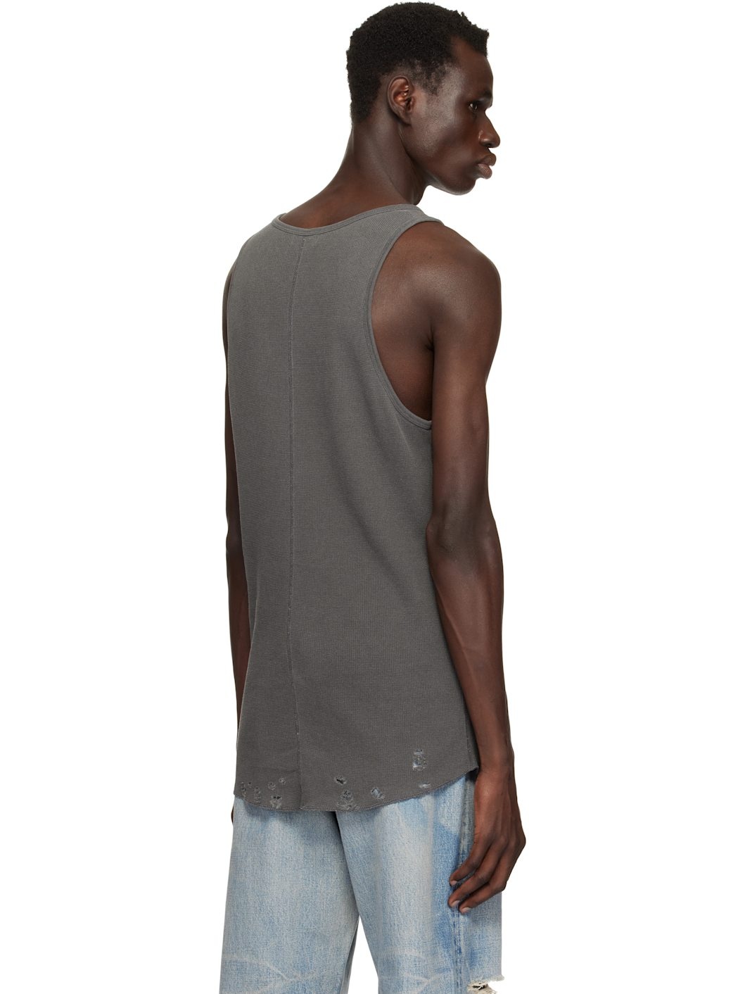 Gray Folsom Thermal Tank Top - 3