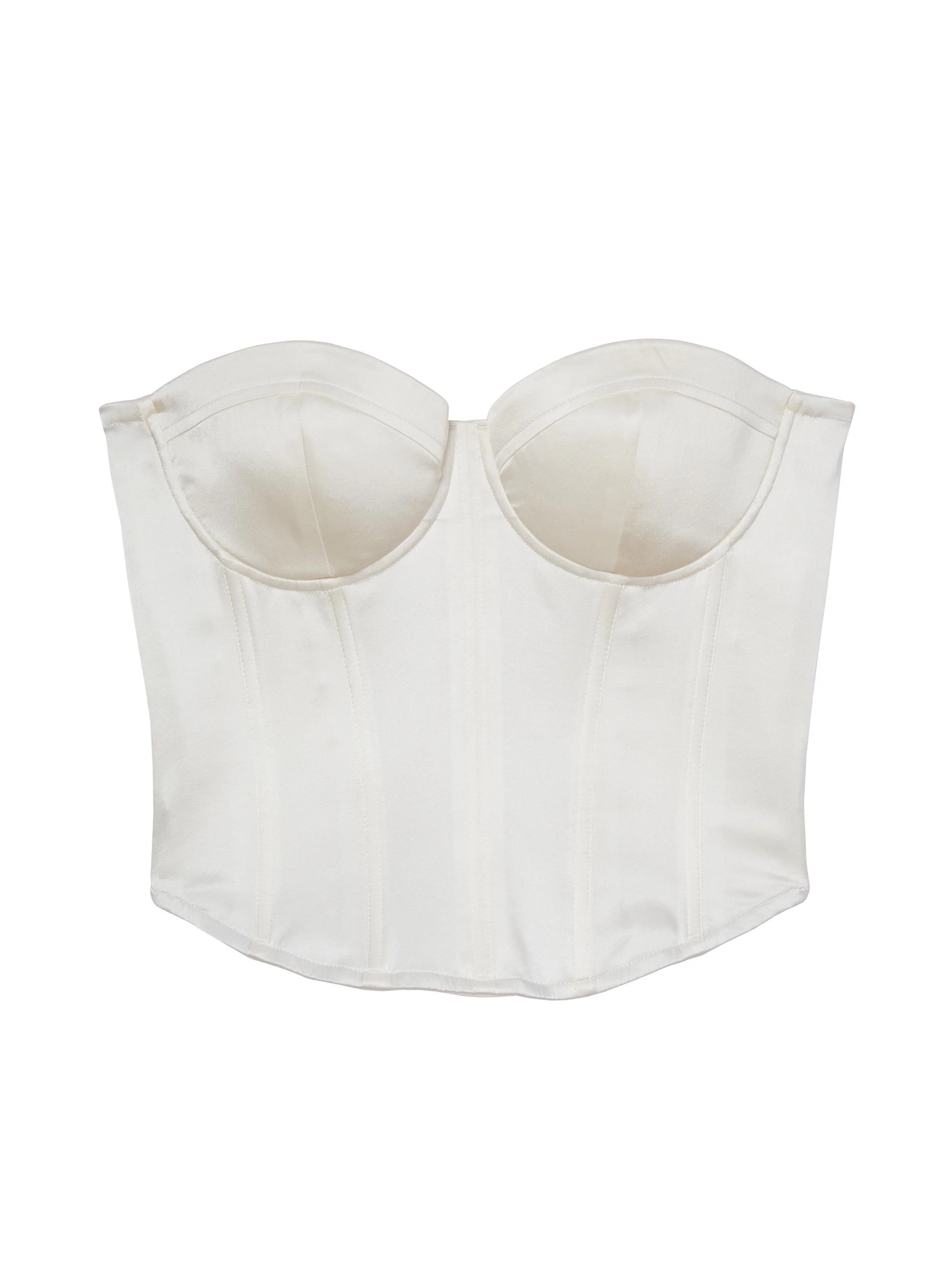 Women's Hamptons Bustier Top - Ivory - 1