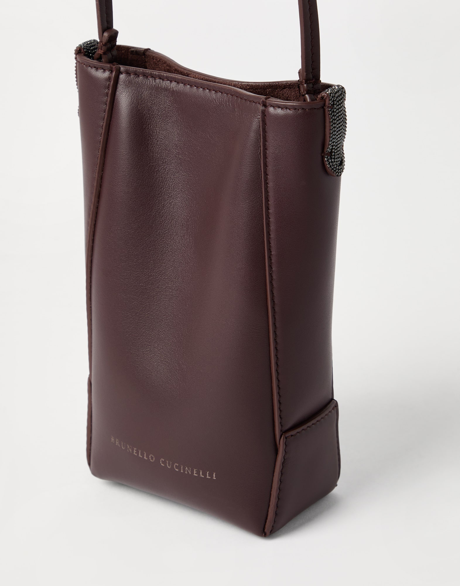 BC Duo phone holder in calfskin with monili - 3